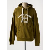 DAYTONA - Sweat-shirt à capuche vert en coton - Homme - Taille M - Modz