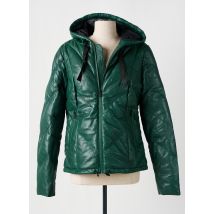 ROSE GARDEN - Veste en cuir vert en cuir d'agneau - Femme - Taille 36 - Modz