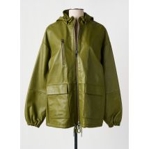 ROSE GARDEN - Veste en cuir vert en cuir d'agneau - Femme - Taille 38 - Modz