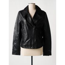 ROSE GARDEN - Veste en cuir noir en cuir d'agneau - Femme - Taille 38 - Modz