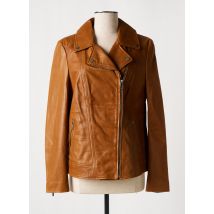 ROSE GARDEN - Veste en cuir marron en cuir d'agneau - Femme - Taille 36 - Modz