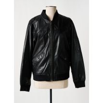 ROSE GARDEN - Veste en cuir noir en cuir d'agneau - Femme - Taille 38 - Modz