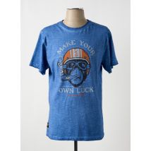 DAYTONA - T-shirt bleu en coton - Homme - Taille M - Modz