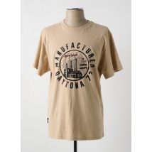 DAYTONA - T-shirt beige en coton - Homme - Taille M - Modz