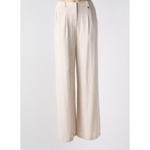 JULIE GUERLANDE - Pantalon large beige en viscose - Femme - Taille 36 - Modz
