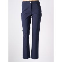 JULIE GUERLANDE - Pantalon droit bleu en viscose - Femme - Taille 42 - Modz