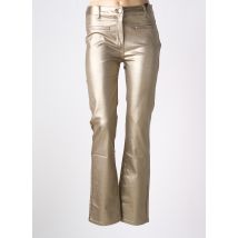 JULIE GUERLANDE - Pantalon droit or en viscose - Femme - Taille 42 - Modz