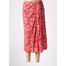C'EST BEAU LA VIE - Jupe mi-longue rouge en viscose - Femme - Taille 38 - Modz