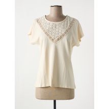 JULIE ENOY - Top beige en coton - Femme - Taille 42 - Modz