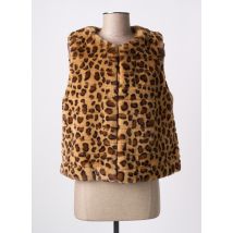 JULIE GUERLANDE - Gilet sans manche marron en polyester - Femme - Taille 46 - Modz
