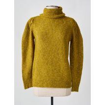C'EST BEAU LA VIE - Pull col roulé jaune en acrylique - Femme - Taille 44 - Modz