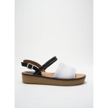 KICKERS - Sandales/Nu pieds blanc en cuir - Femme - Taille 38 - Modz