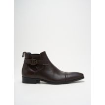 HEXAGONE - Bottines/Boots marron en cuir - Femme - Taille 40 - Modz