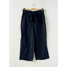 SUPERDRY - Pantalon 7/8 bleu en lin - Femme - Taille W28 - Modz