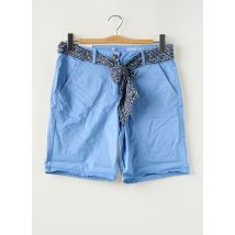 TOM TAILOR - Bermuda bleu en coton - Femme - Taille 38 - Modz
