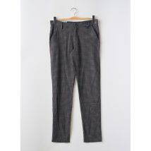 HAZE&FINN - Pantalon slim gris en polyester - Homme - Taille TU - Modz