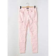 PIECES - Pantalon cargo rose en coton - Femme - Taille 42 - Modz