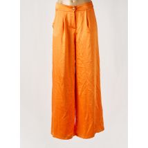 AMELIE & AMELIE - Pantalon large orange en polyester - Femme - Taille 40 - Modz