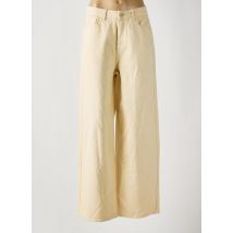 VILA - Jeans coupe large beige en coton - Femme - Taille 42 - Modz