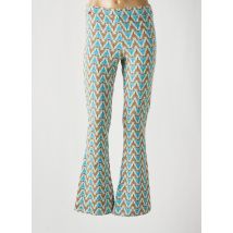 AMELIE & AMELIE - Pantalon flare bleu en polyester - Femme - Taille 38 - Modz