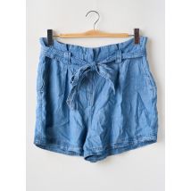 SUPERDRY - Short bleu en lyocell - Femme - Taille 38 - Modz