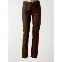 TRUSSARDI JEANS - Pantalon slim marron en coton - Femme - Taille W26 - Modz