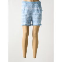 B.YU - Short bleu en coton - Femme - Taille 38 - Modz
