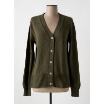 LE BOUDOIR D'EDOUARD - Gilet manches longues vert en coton - Femme - Taille 38 - Modz