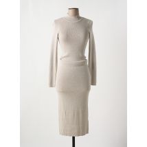 TIFFOSI - Robe pull beige en viscose - Femme - Taille 40 - Modz