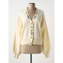 GOLD & SILVER - Gilet manches longues beige en viscose - Femme - Taille TU - Modz