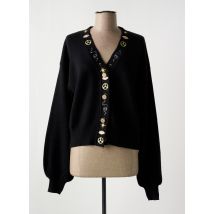 GOLD & SILVER - Gilet manches longues noir en viscose - Femme - Taille TU - Modz