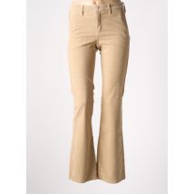 HAPPY - Pantalon flare beige en coton - Femme - Taille W28 - Modz