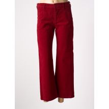 HAPPY - Pantalon 7/8 rouge en coton - Femme - Taille W24 - Modz