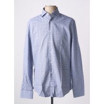 SEIDEN STICKER - Chemise manches longues bleu en coton - Homme - Taille M - Modz