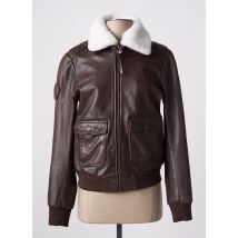 PATROUILLE DE FRANCE - Veste en cuir marron en cuir - Homme - Taille L - Modz