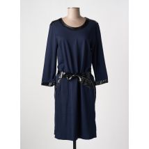 PAUL BRIAL - Robe mi-longue bleu en viscose - Femme - Taille 44 - Modz
