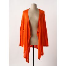 KJBRAND - Gilet manches longues orange en viscose - Femme - Taille 56 - Modz