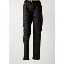 MERI & ESCA - Pantalon slim marron en polyester - Femme - Taille 54 - Modz