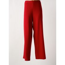 GREGORY PAT - Pantalon droit rouge en viscose - Femme - Taille 52 - Modz