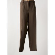 KJBRAND - Pantalon droit marron en polyester - Femme - Taille 52 - Modz