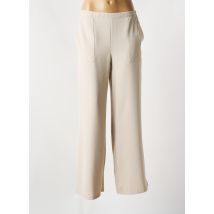 EMA BLUE'S - Pantalon large beige en polyester - Femme - Taille 40 - Modz