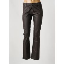 ONADO - Pantalon droit marron en coton - Femme - Taille 40 - Modz
