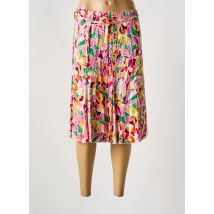 UN TEMPS POUR ELLE - Jupe mi-longue rose en polyester - Femme - Taille 46 - Modz