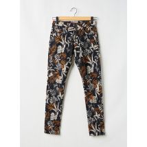 PLACE DU JOUR - Pantalon slim noir en coton - Femme - Taille 34 - Modz