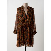 JANIS & JOHN - Robe courte marron en polyester - Femme - Taille 38 - Modz