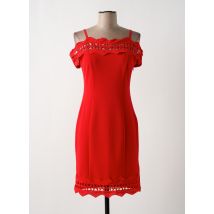 JUS D'ORANGE - Robe mi-longue rouge en polyester - Femme - Taille 36 - Modz