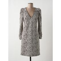 EMA BLUE'S - Robe mi-longue beige en polyester - Femme - Taille 36 - Modz