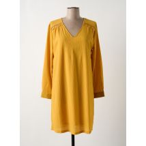 LILI & LALA - Robe courte jaune en polyester - Femme - Taille 40 - Modz