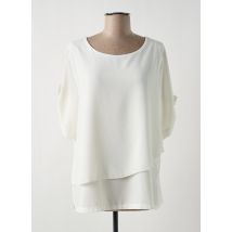 HALOGENE - Tunique manches longues blanc en polyester - Femme - Taille 38 - Modz