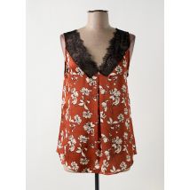 MAISON MARLEY - Top marron en polyester - Femme - Taille 38 - Modz